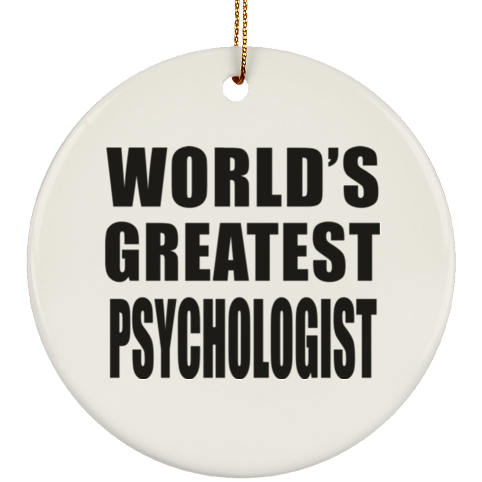 World's Greatest Psychologist - Circle Ornament