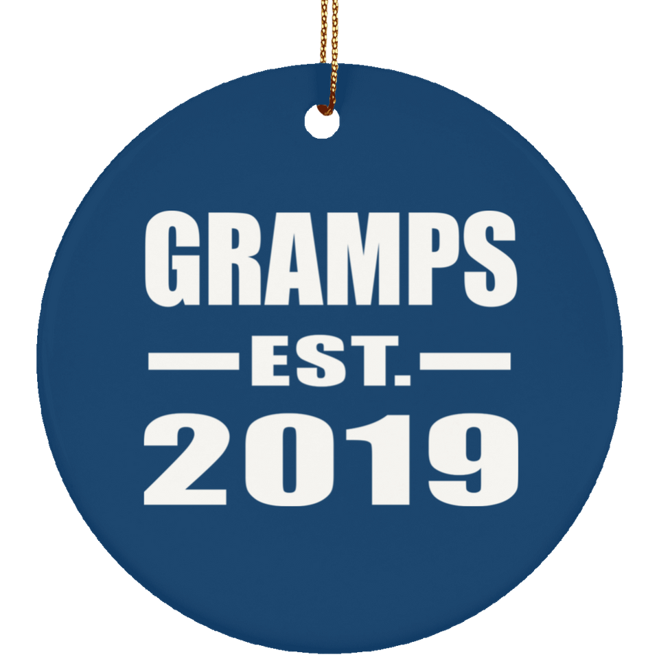 Gramps Established EST. 2019 - Circle Ornament