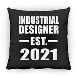 Industrial Designer Established EST. 2021 - Throw Pillow Black