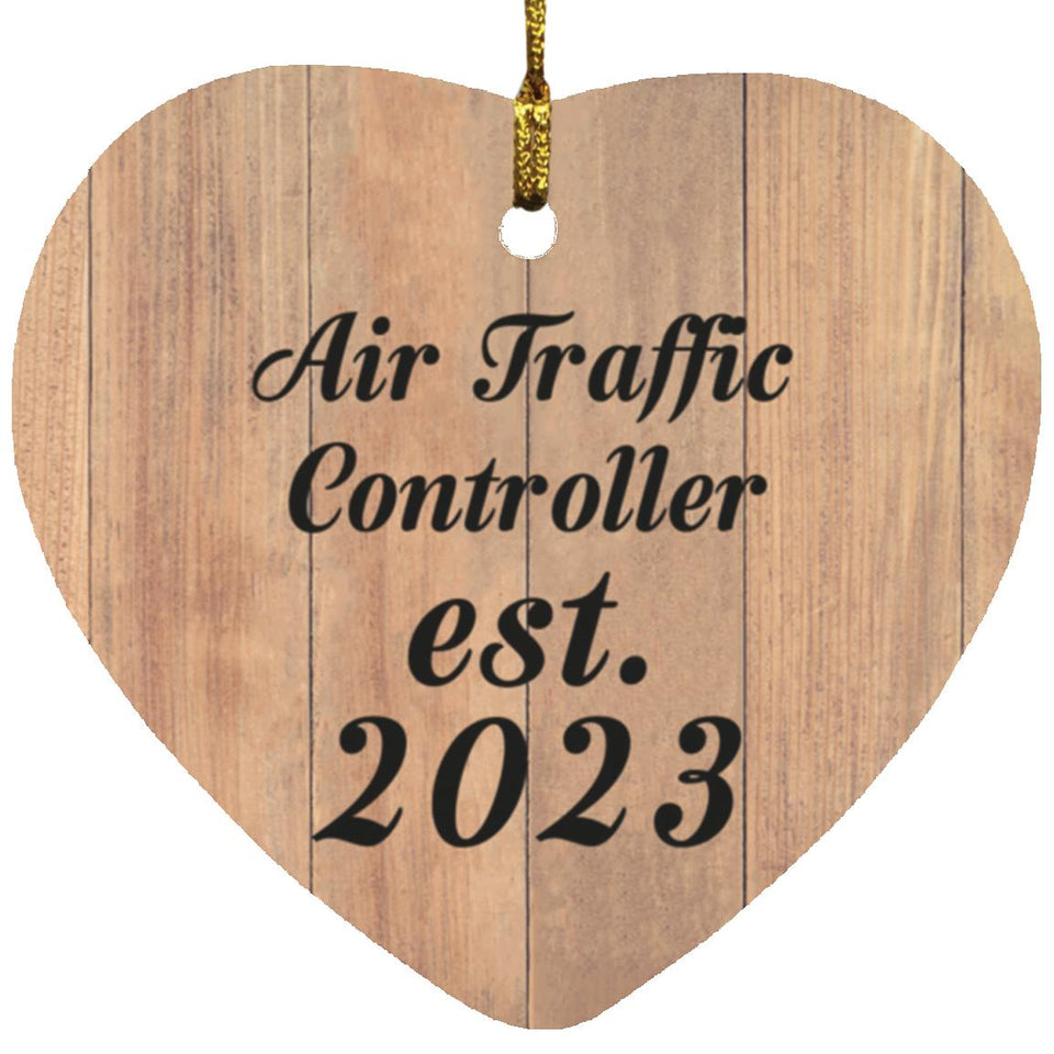 Air Traffic Controller Established Est. 2023 - Heart Ornament C