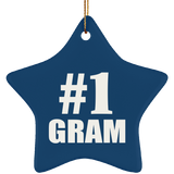 Number One #1 Gram - Star Ornament