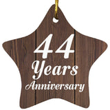 44th Anniversary 44 Years Anniversary - Star Ornament D