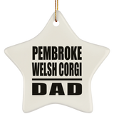 Pembroke Welsh Corgi Dad - Star Ornament