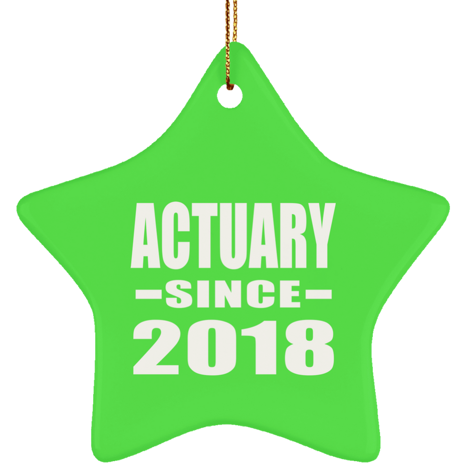 Actuary Since 2018 - Star Ornament