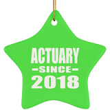 Actuary Since 2018 - Star Ornament