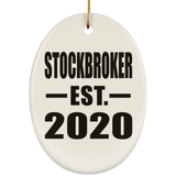 Stockbroker Established EST. 2020 - Oval Ornament