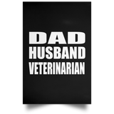 Dad Husband Veterinarian - Poster Portrait