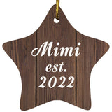 Mimi Established Est. 2022 - Star Ornament D