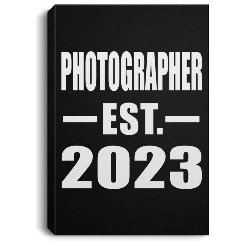 Photographer Established EST. 2023 - Canvas Portrait