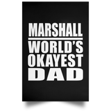Marshall World's Okayest Dad - Poster Portrait