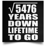 74th Anniversary Square Root of 5476 Years Lifetime To Go - Poster Square