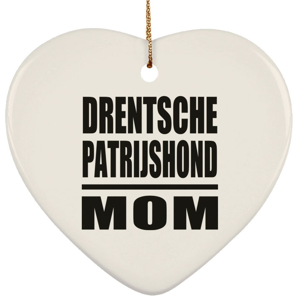 Drentsche Patrijshond Mom - Heart Ornament