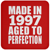 27th Birthday Made In 1997 Aged to Perfection - Drink Coaster
