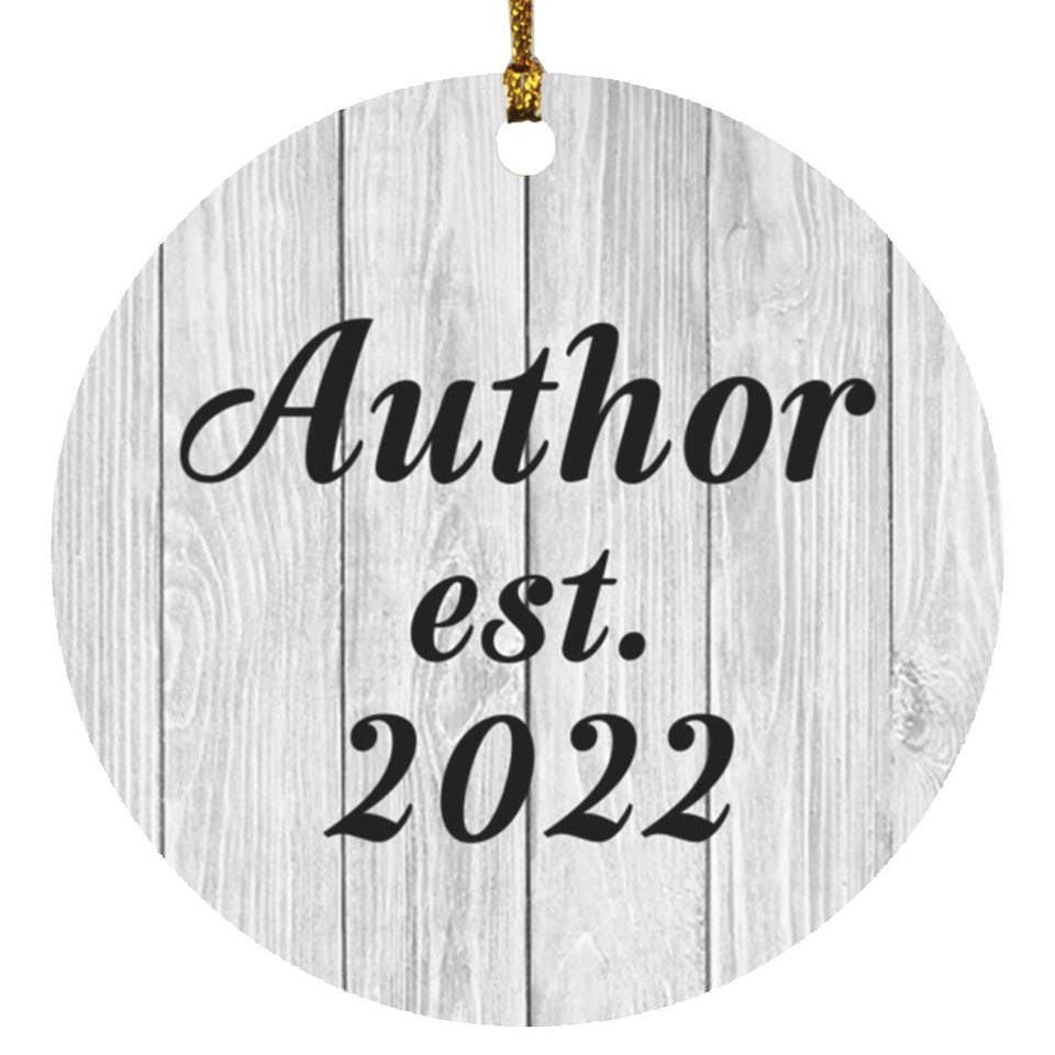 Author Established Est. 2022 - Circle Ornament F