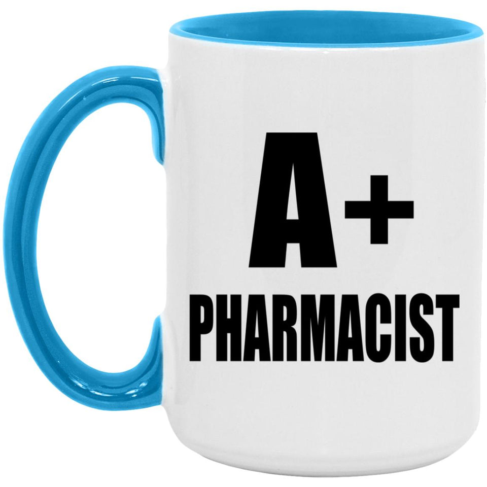 A+ Pharmacist - 15oz Accent Mug Blue