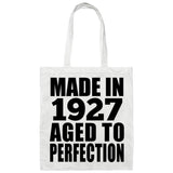 97th Birthday Made In 1927 Aged to Perfection - Tote Bag White