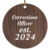 Corrections Officer Established Est. 2024 - Circle Ornament D