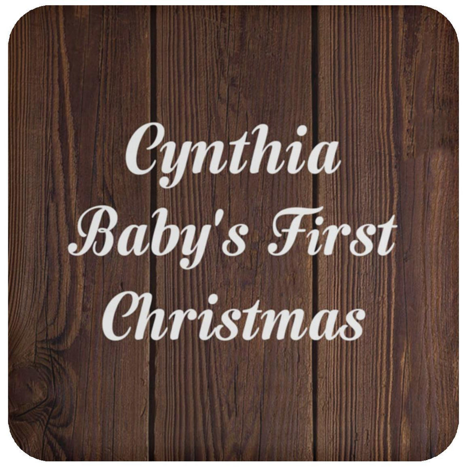 Cynthia Baby's First Christmas - Drink Coaster D