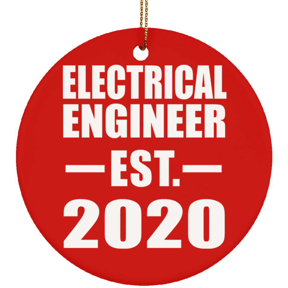 Electrical Engineer Established EST. 2020 - Circle Ornament