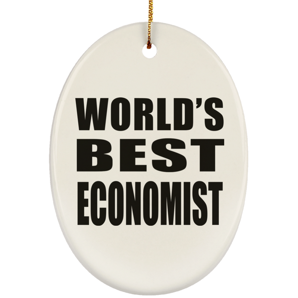 World's Best Economist - Oval Ornament