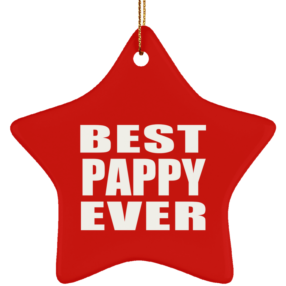 Best Pappy Ever - Star Ornament