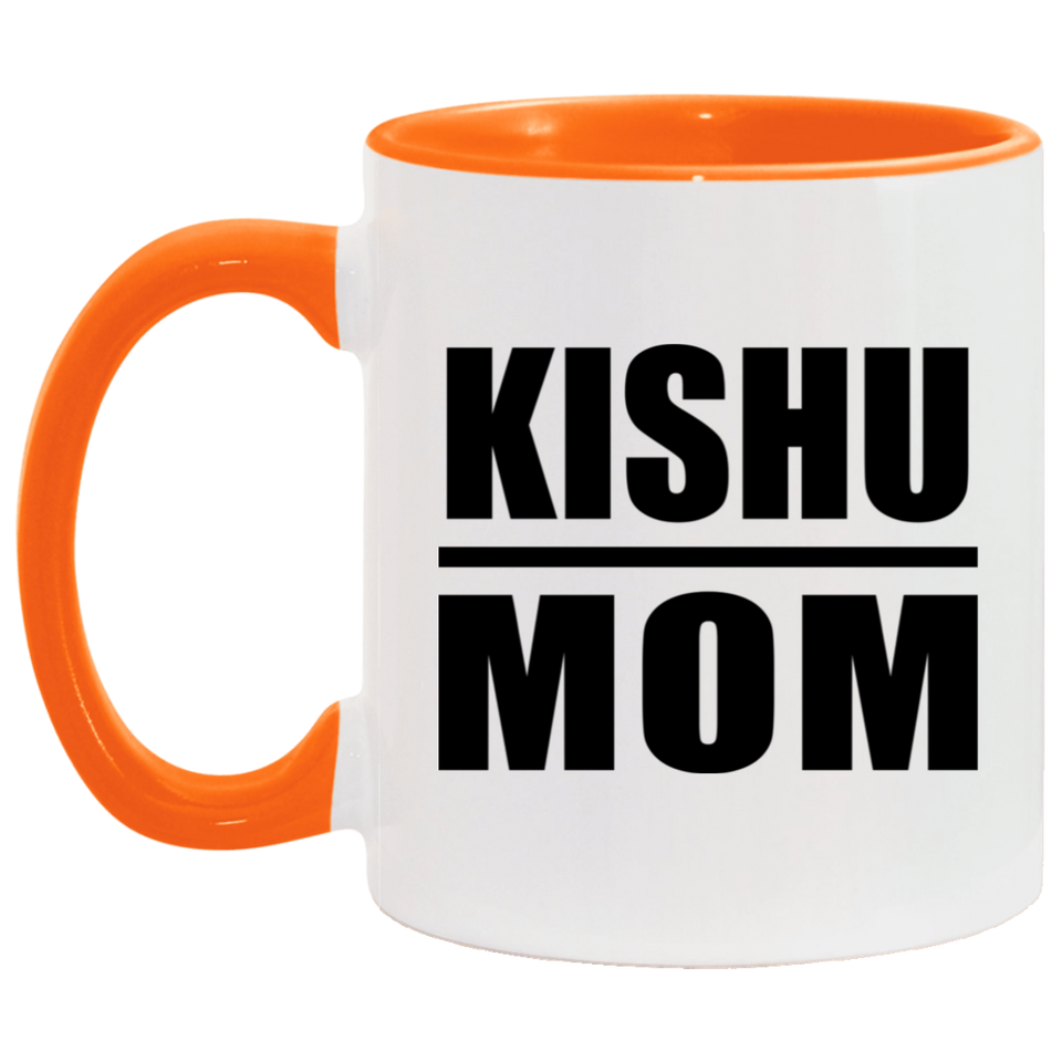 Kishu Mom - 11oz Accent Mug Orange