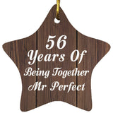 56th Anniversary 56 Years Of Being Mr Perfect - Star Ornament D