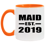 Maid Established EST. 2019 - 11oz Accent Mug Orange