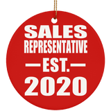 Sales Representative Established EST. 2020 - Circle Ornament