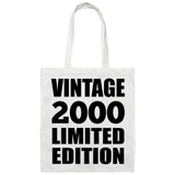 24th Birthday Vintage 2000 Limited Edition - Tote Bag White