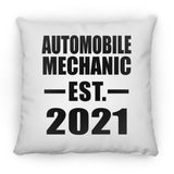Automobile Mechanic Established EST. 2021 - Throw Pillow