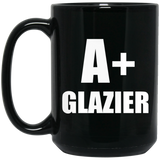 A+ Glazier - 15oz Coffee Mug Black