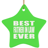 Best Father In Law Ever - Star Ornament