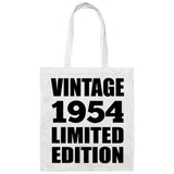 70th Birthday Vintage 1954 Limited Edition - Tote Bag White
