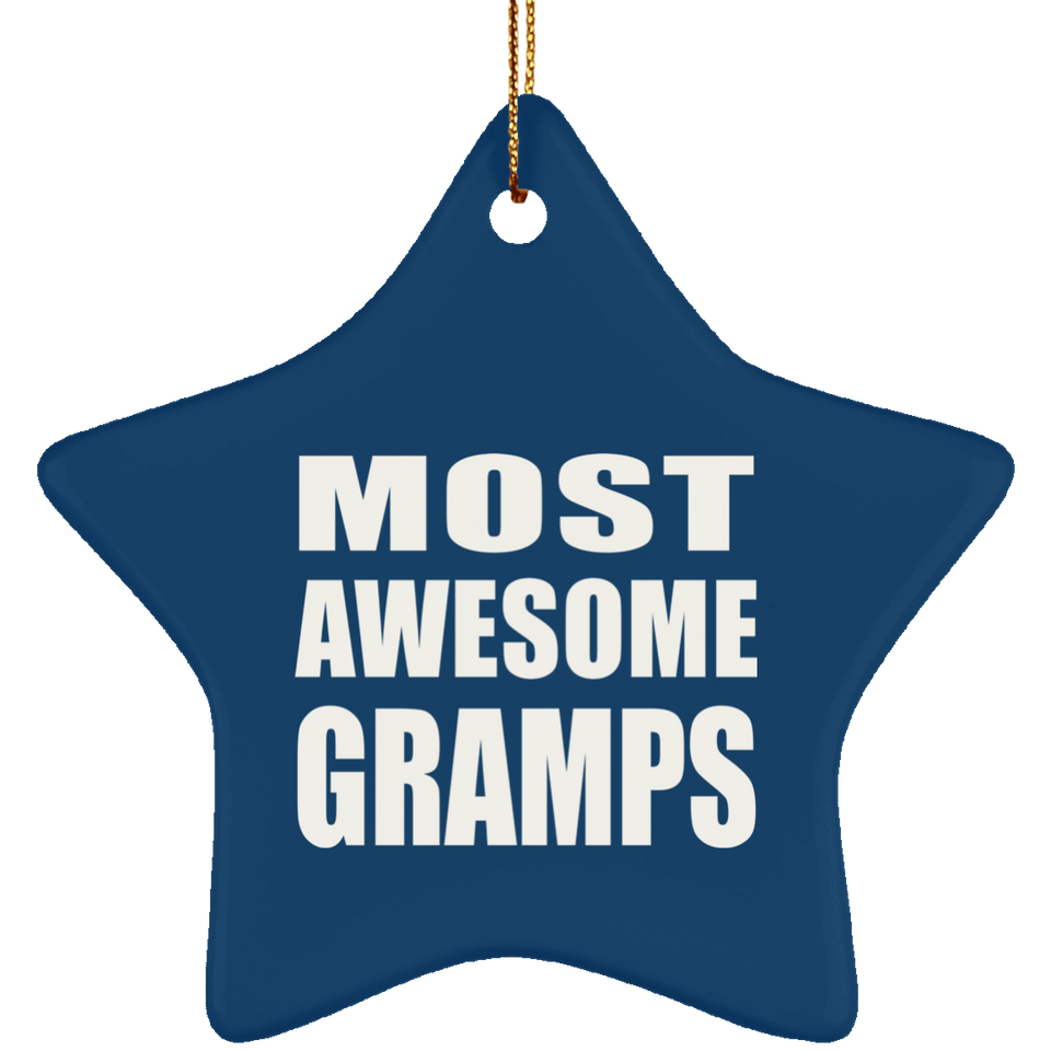 Most Awesome Gramps - Star Ornament
