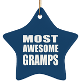 Most Awesome Gramps - Star Ornament