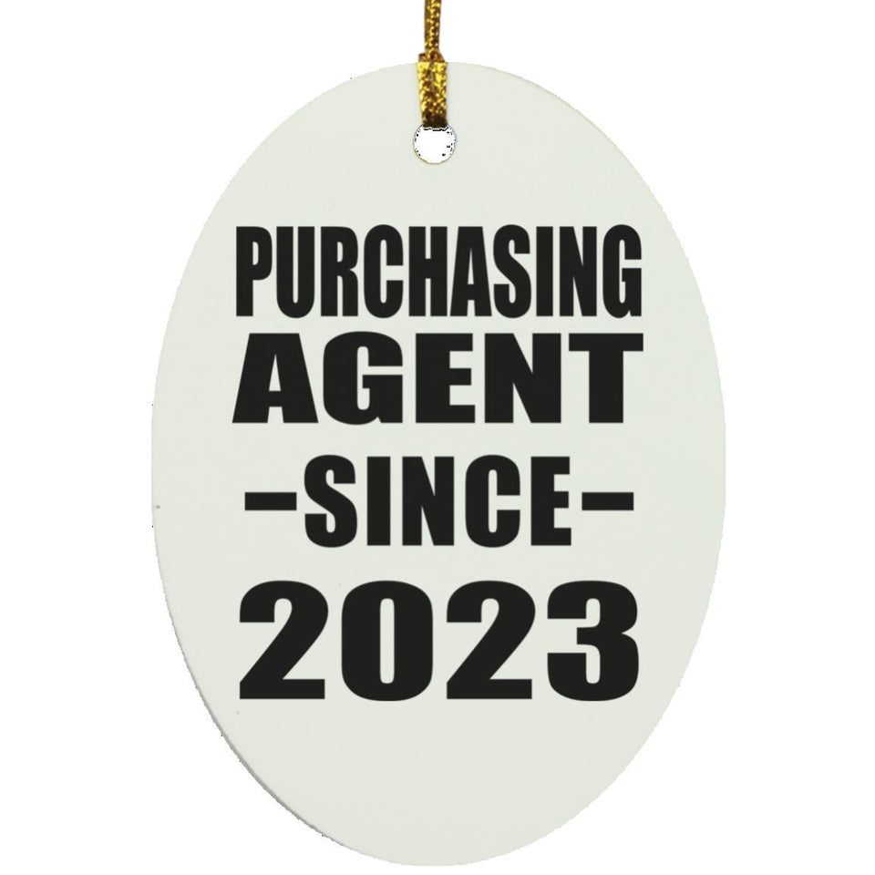 Purchasing Agent Since 2023 - Oval Ornament