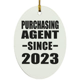 Purchasing Agent Since 2023 - Oval Ornament