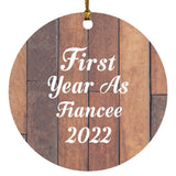 First Year As Fiancee 2022 - Circle Ornament E