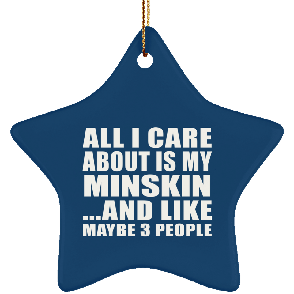 All I Care About Is My Minskin - Star Ornament
