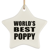 World's Best Poppy - Star Ornament