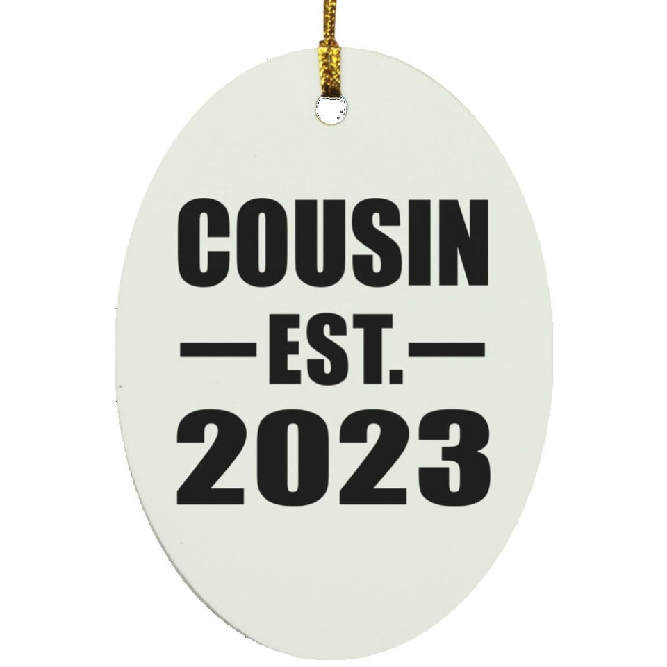 Cousin Established EST. 2023 - Oval Ornament