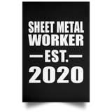 Sheet Metal Worker Established EST. 2020 - Poster Portrait