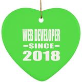 Web Developer Since 2018 - Heart Ornament