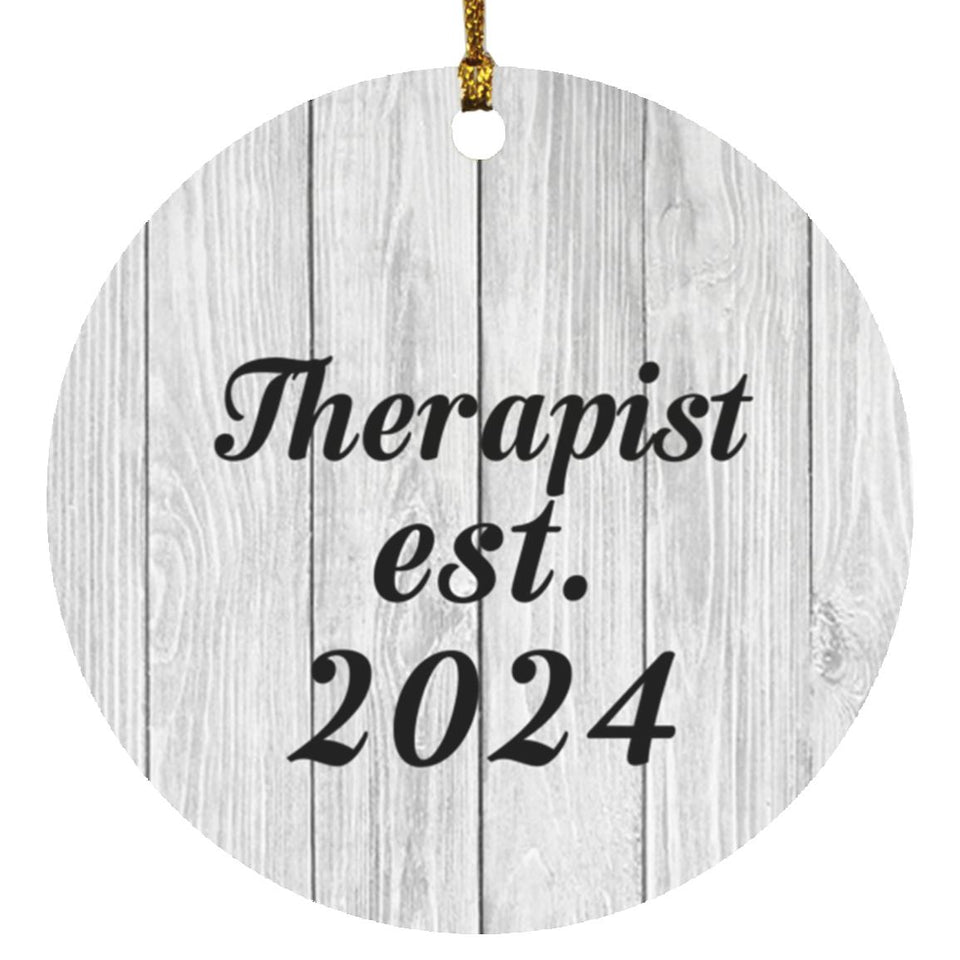 Therapist Established Est. 2024 - Circle Ornament F
