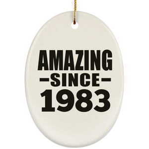 41st Birthday Amazing Since 1983 - Oval Ornament
