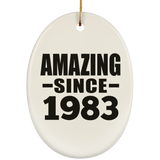 41st Birthday Amazing Since 1983 - Oval Ornament