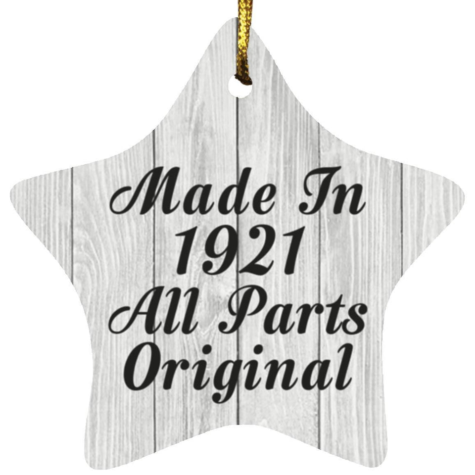 103rd Birthday Made In 1921 All Parts Original - Star Ornament F
