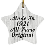 103rd Birthday Made In 1921 All Parts Original - Star Ornament F