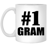Number One #1 Gram - 11 Oz Coffee Mug